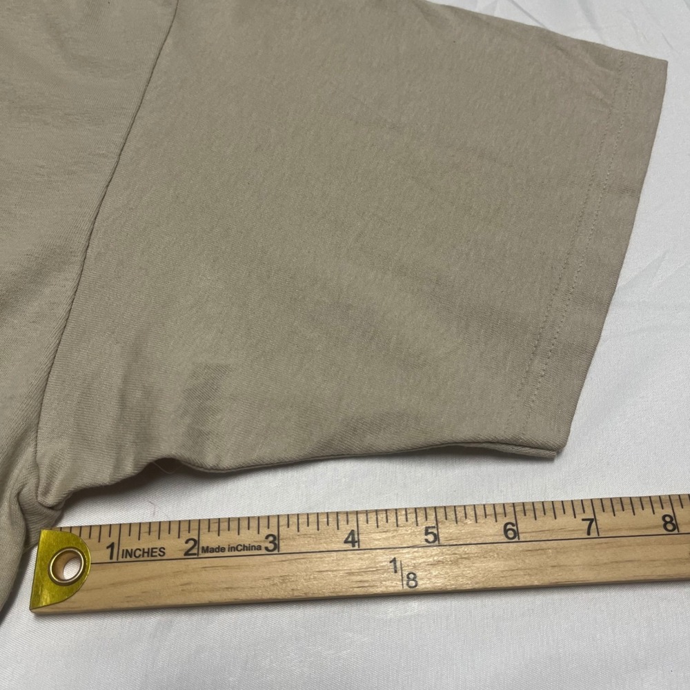 100% Cotton EMI Sportswear Tan Alaska Embroidered Bald Eagle Nature T-Shirt XXL - Picture 5 of 7